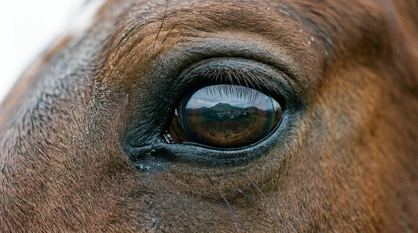 Un regard de cheval au Les écuries de Servilly, Servilly